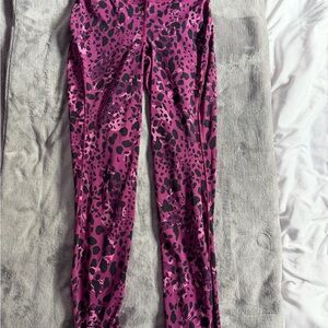 lululemon athletica base pace Pink Leopard Leggings
